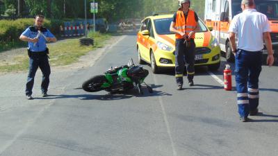 Verkehrsunfall mit Personenschaden - Beelitz-Heilstätten, Straße nach Fichtenwalde