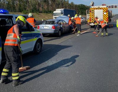 Verkehrsunfall mit Personenschaden - BAB10 Richtung Frankfurt/O., AD Potsdam>AS Ferch