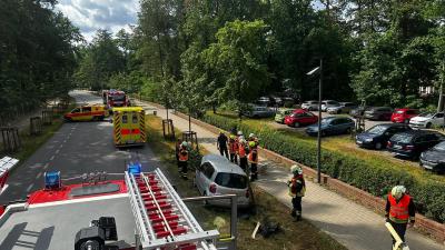 Verkehrsunfall mit Personenschaden - Beelitz-Heilstätten, Straße nach Fichtenwalde