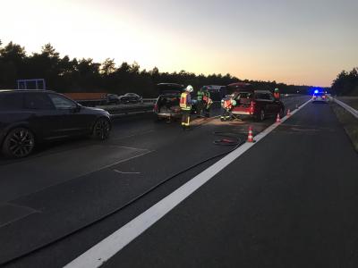 Verkehrsunfall mit Personenschaden - BAB9 AS Beelitz- AS Beelitz- Heilstätten