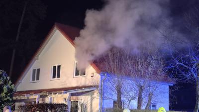 Brand Gebäude (groß) - Fichtenwalde, Eichenstraße