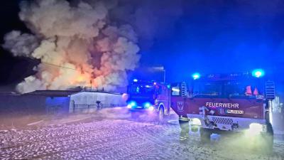Brand Gebäude (groß) - Seddin, Wiesenweg