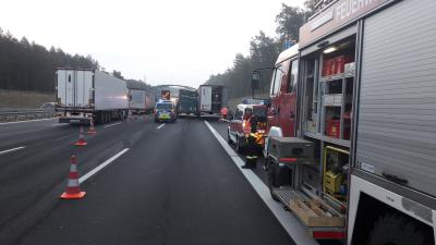 Verkehrsunfall Lkw oder Bus - BAB 10, AD Potsdam Richtung AS Ferch